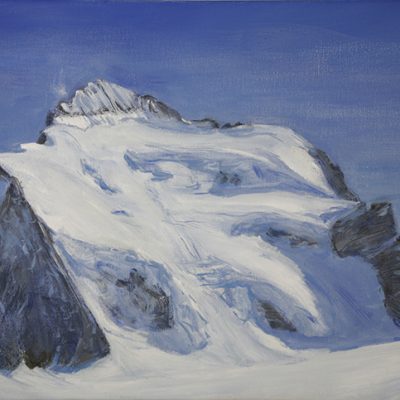 barre des ecrins dome des neige france alpine painting