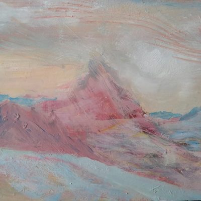 matterhorn mist oi painting alps