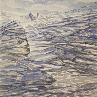 haute route felsen meer walking switzerland