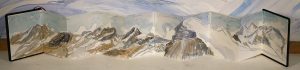 4000 meter Breithorn switzerland alpine painting watercolour