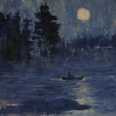 maine canoe canoeing ncoturne full moon