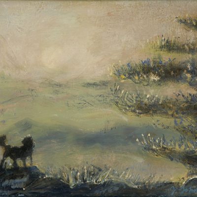 adventure in white mountains New Hampshire oil painting