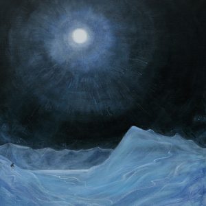 June 2021 Progress Moonlight in Svalbard - 
oil on canvas 96 x 86 cm (38 x 34 inches) 