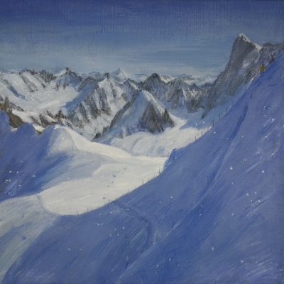 valle blanche alps ski touring skiing france chamonix