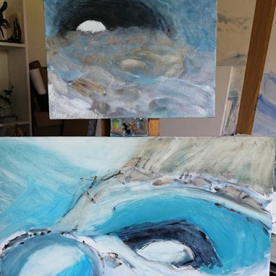 Arolla ice cave started March2022