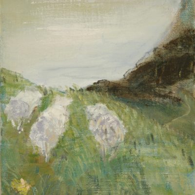 Spring from Golden Cap - March South West Coast path 12 x 8 inches, £375
