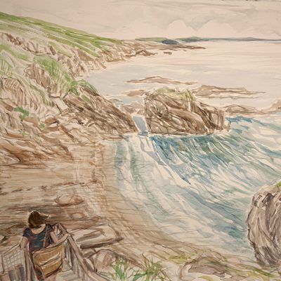 row cove stoke south west coast path hiking