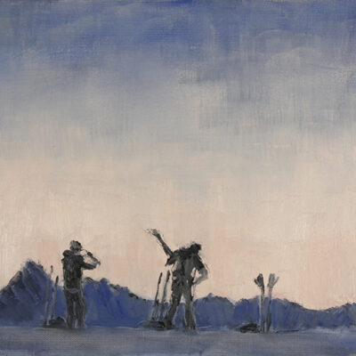 ski touring at sunrise switzerland