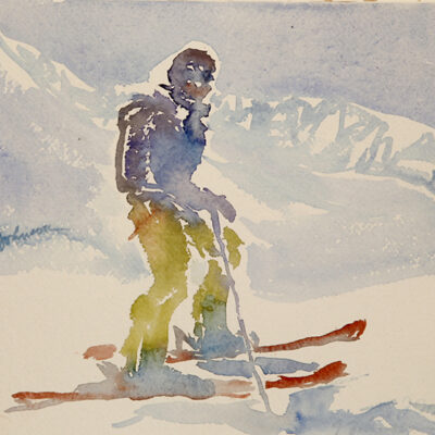 ski touring in the alps