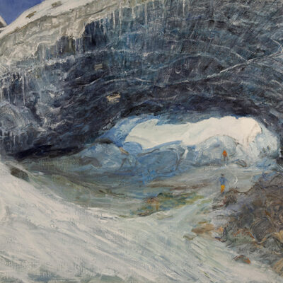 Mouth of the Glacier Zermatt in New English Art Club exhibition 2025
