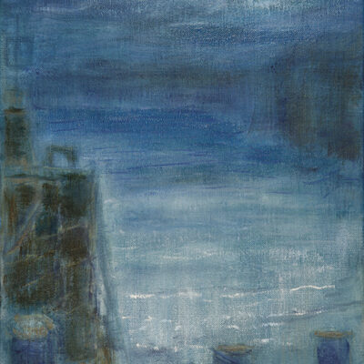 Clovelly Harbour nocturne seascape