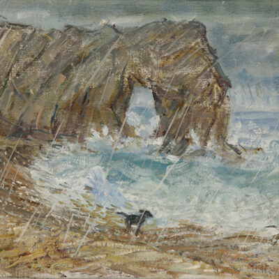 Joy at Durdle Door - oil on canvas 31 x 41 cm (12 x 16 inches) £525