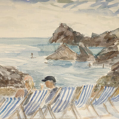 ice cream on hot day at Kynance Cove Cornwall